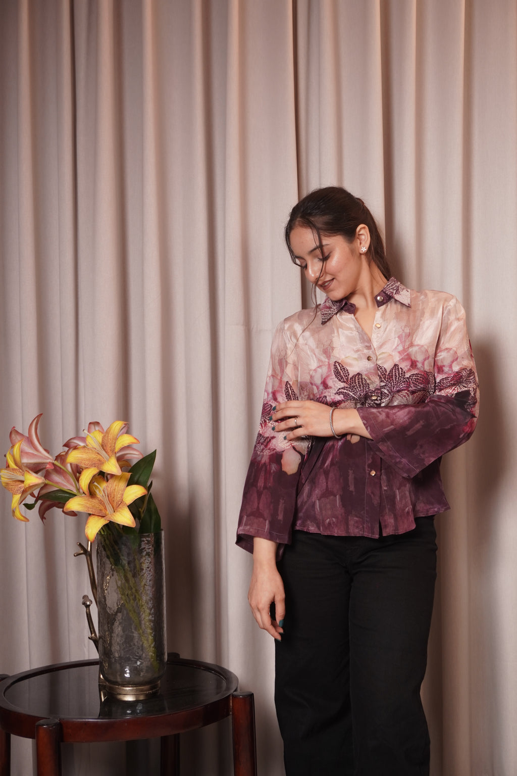 FIZA SHIRT - PLUM