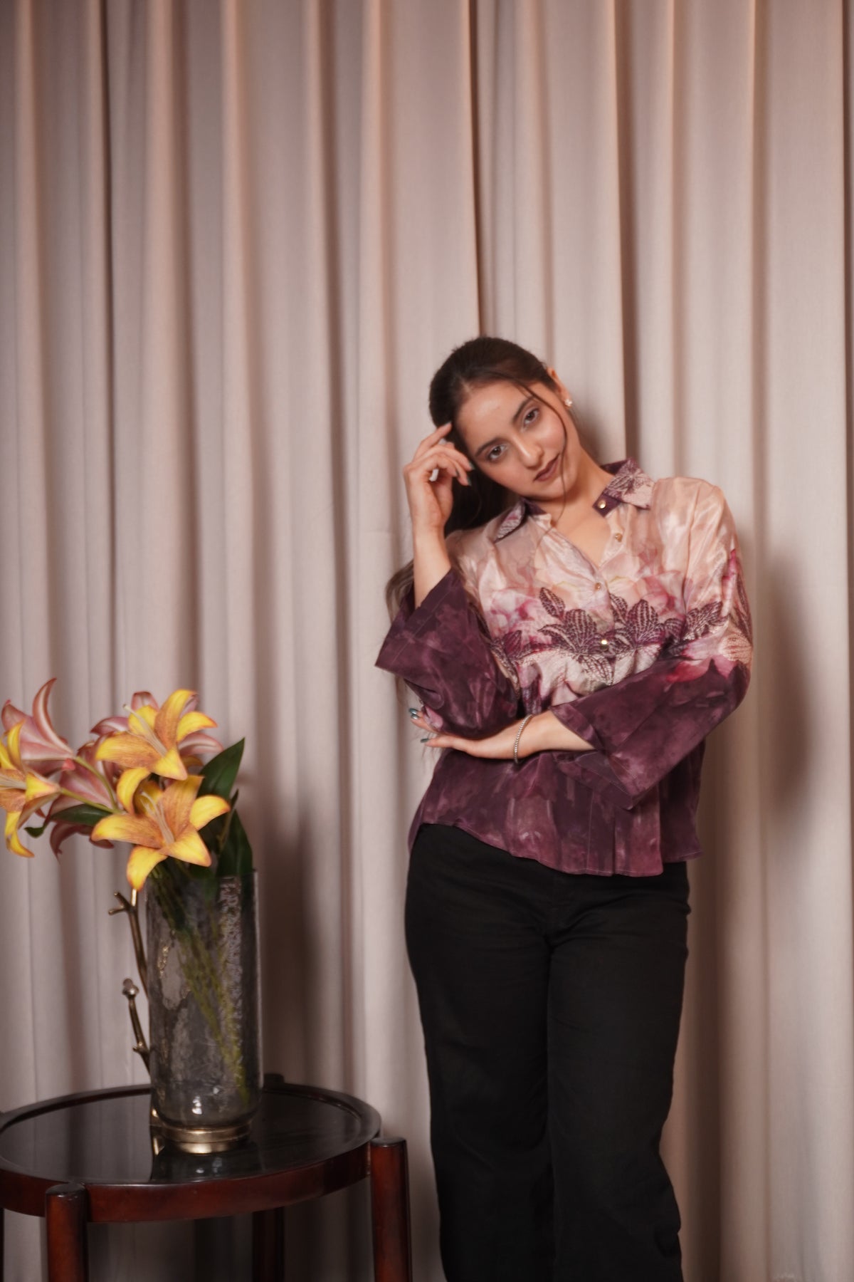 FIZA SHIRT - PLUM