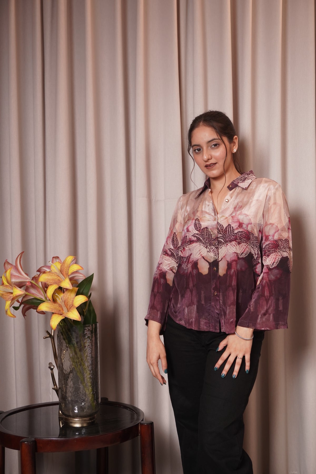 FIZA SHIRT - PLUM