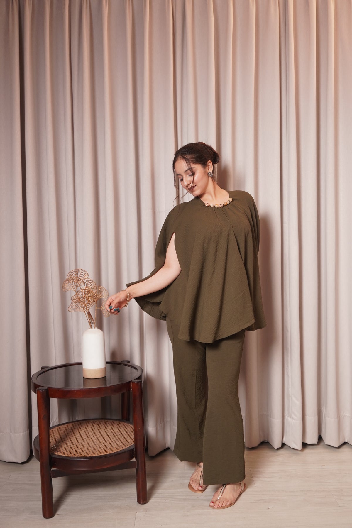 SWAY TOP - OLIVE GREEN
