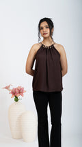 HUSH TOP- DEEP UMBER