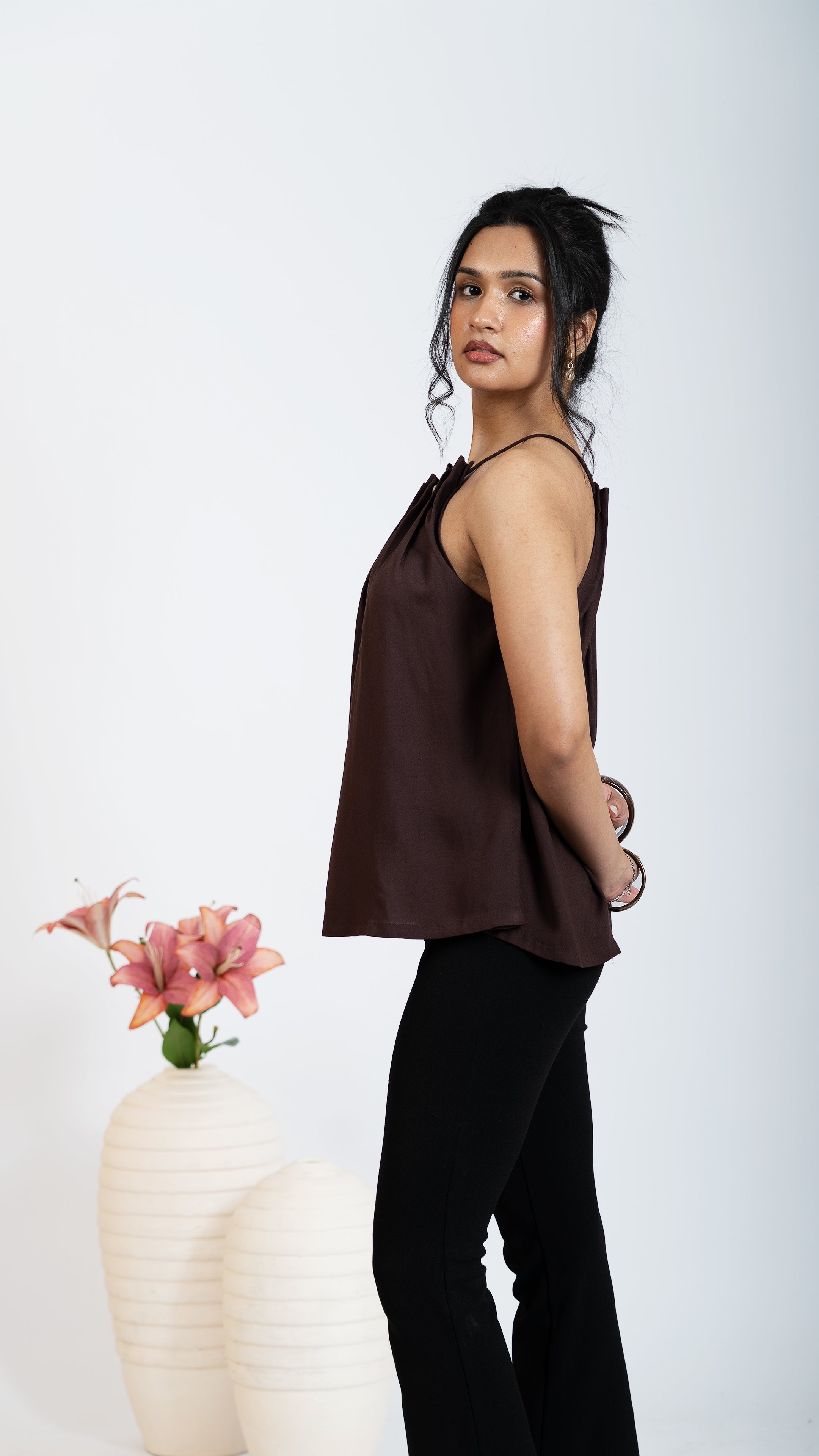 HUSH TOP- DEEP UMBER