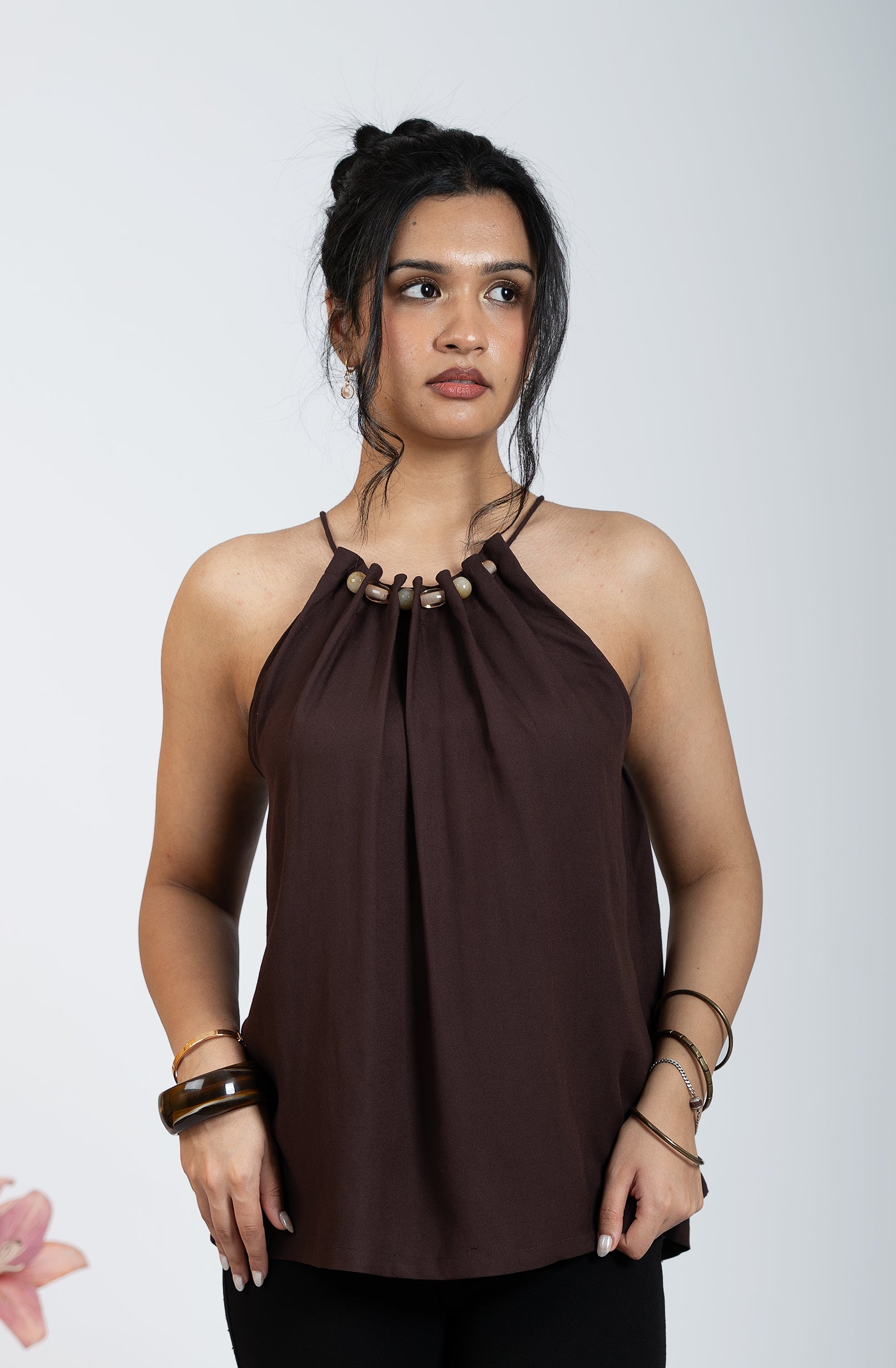 HUSH TOP- DEEP UMBER